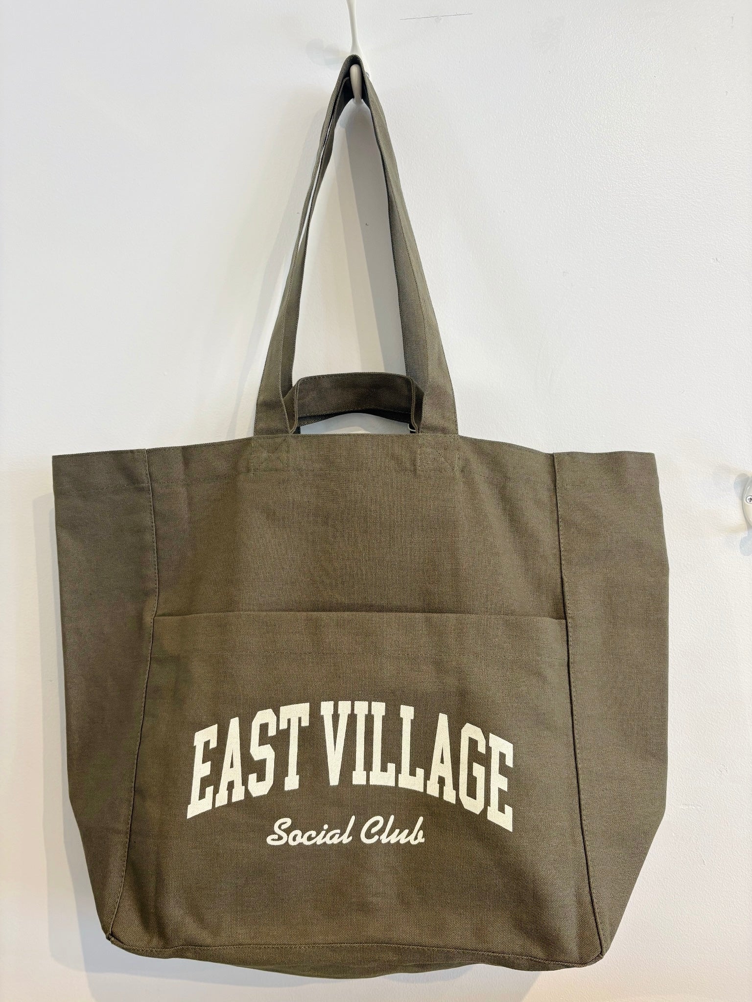 East Village Social Club Tote {Dark Olive}