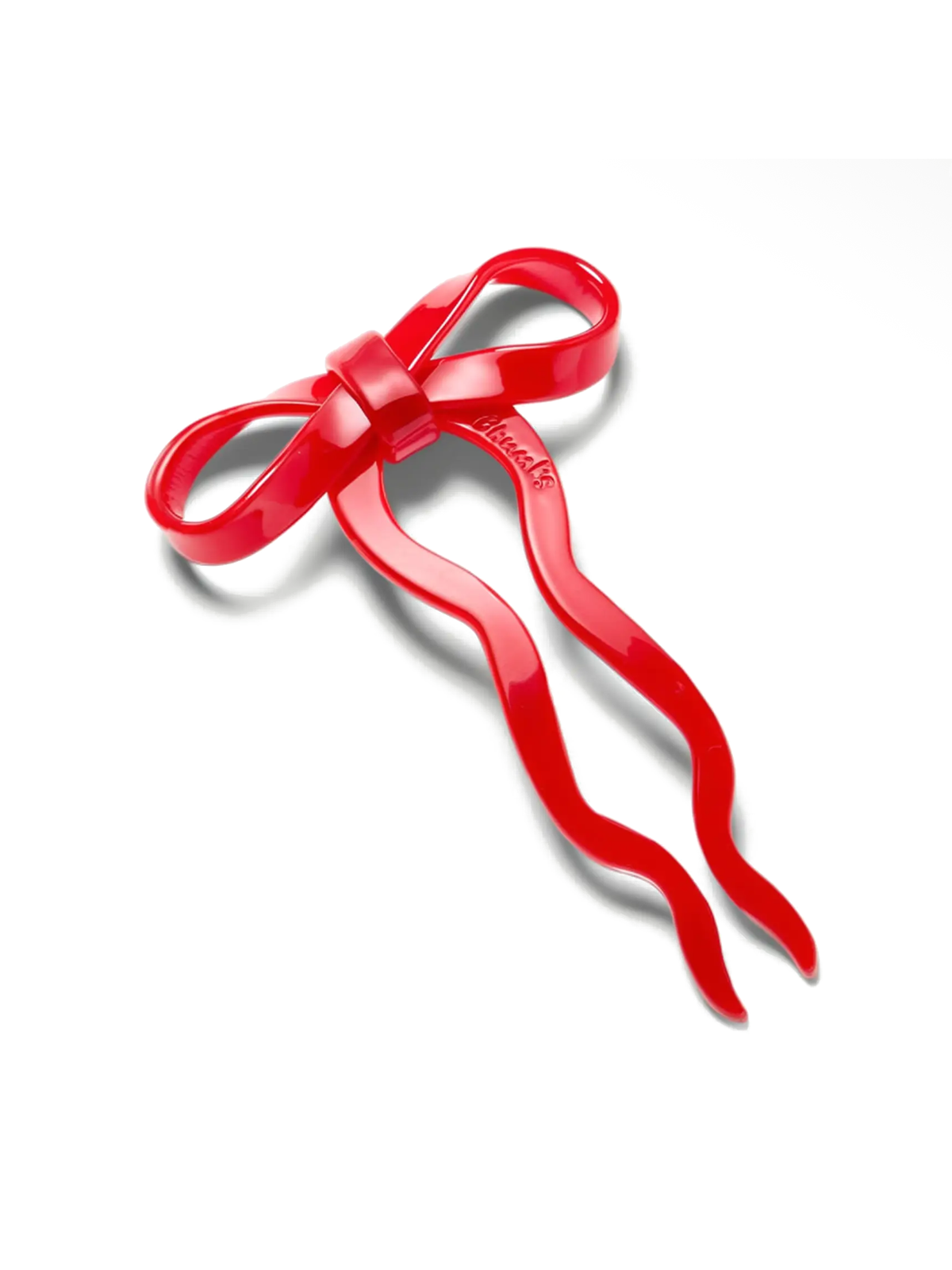 Small Bow Hairpin {Red}