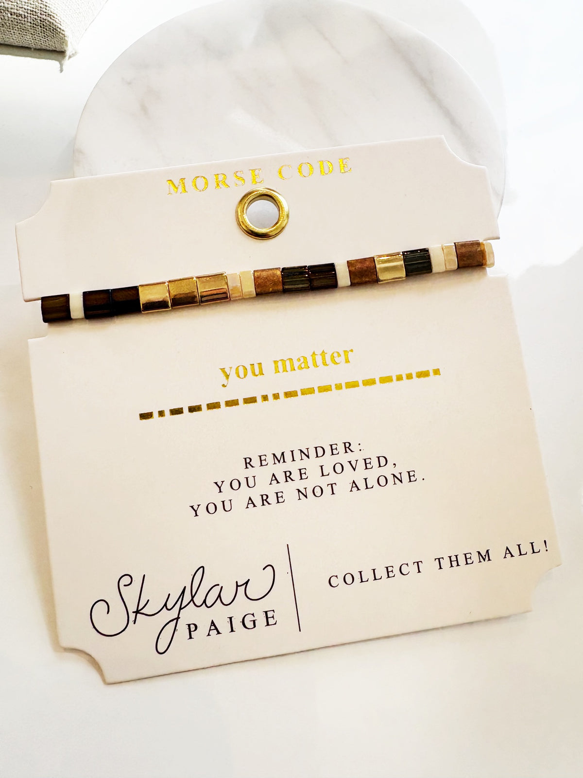 You Matter Morse Code Bracelet