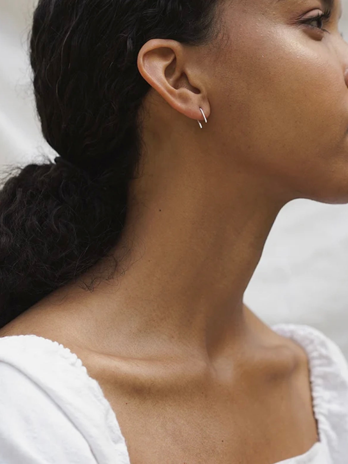 U Shaped Earrings {Silver}