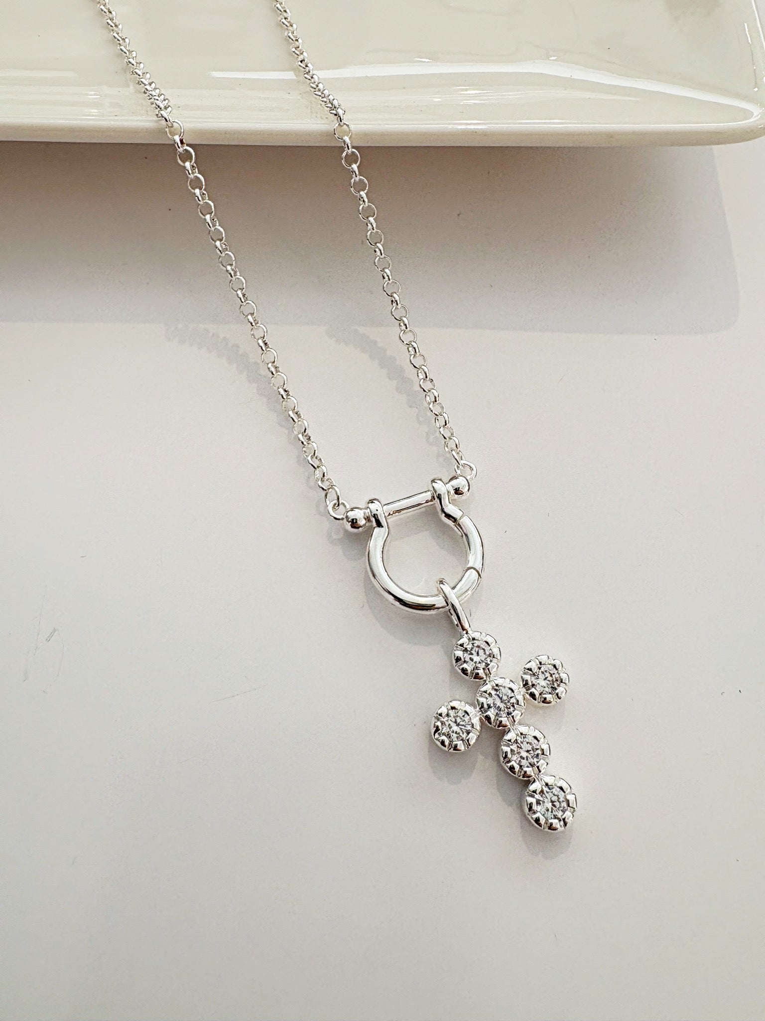 Charm Collector Necklace with Eternal Charm {Silver}