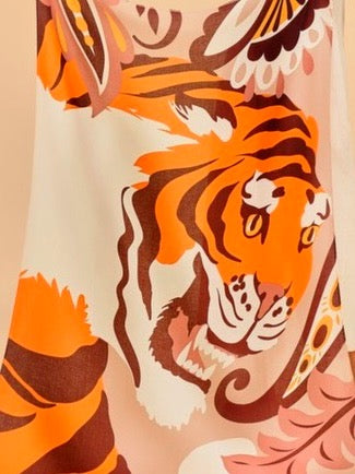 Large Printed Scarf {Thrill of the Tiger}