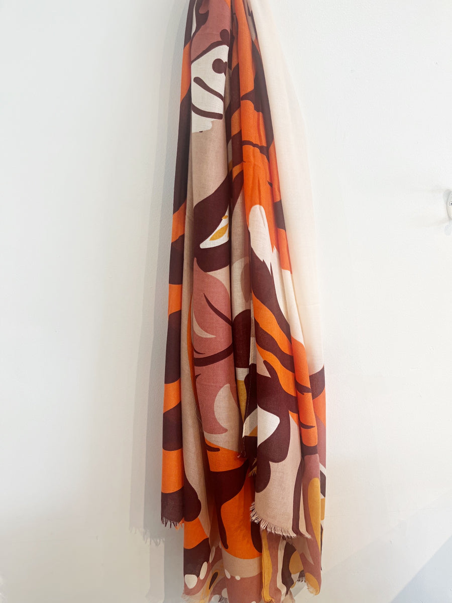 Large Printed Scarf {Thrill of the Tiger} – Leona Ruby