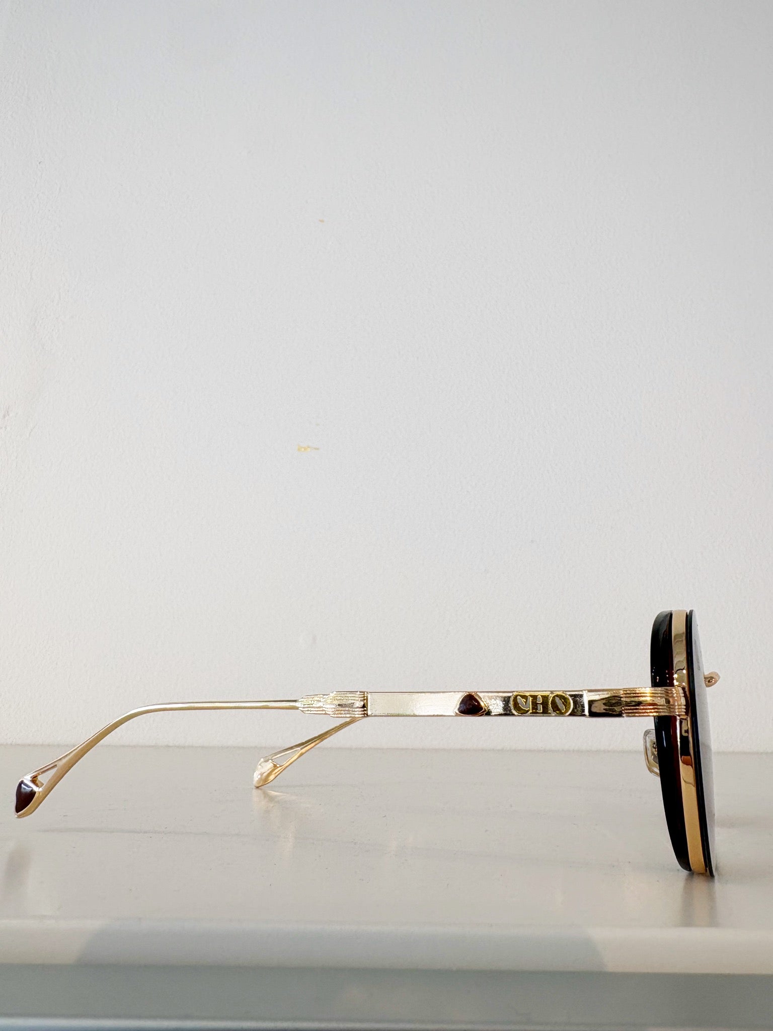 Sebastian Cho Round Sunglasses {Gold/Chestnut}