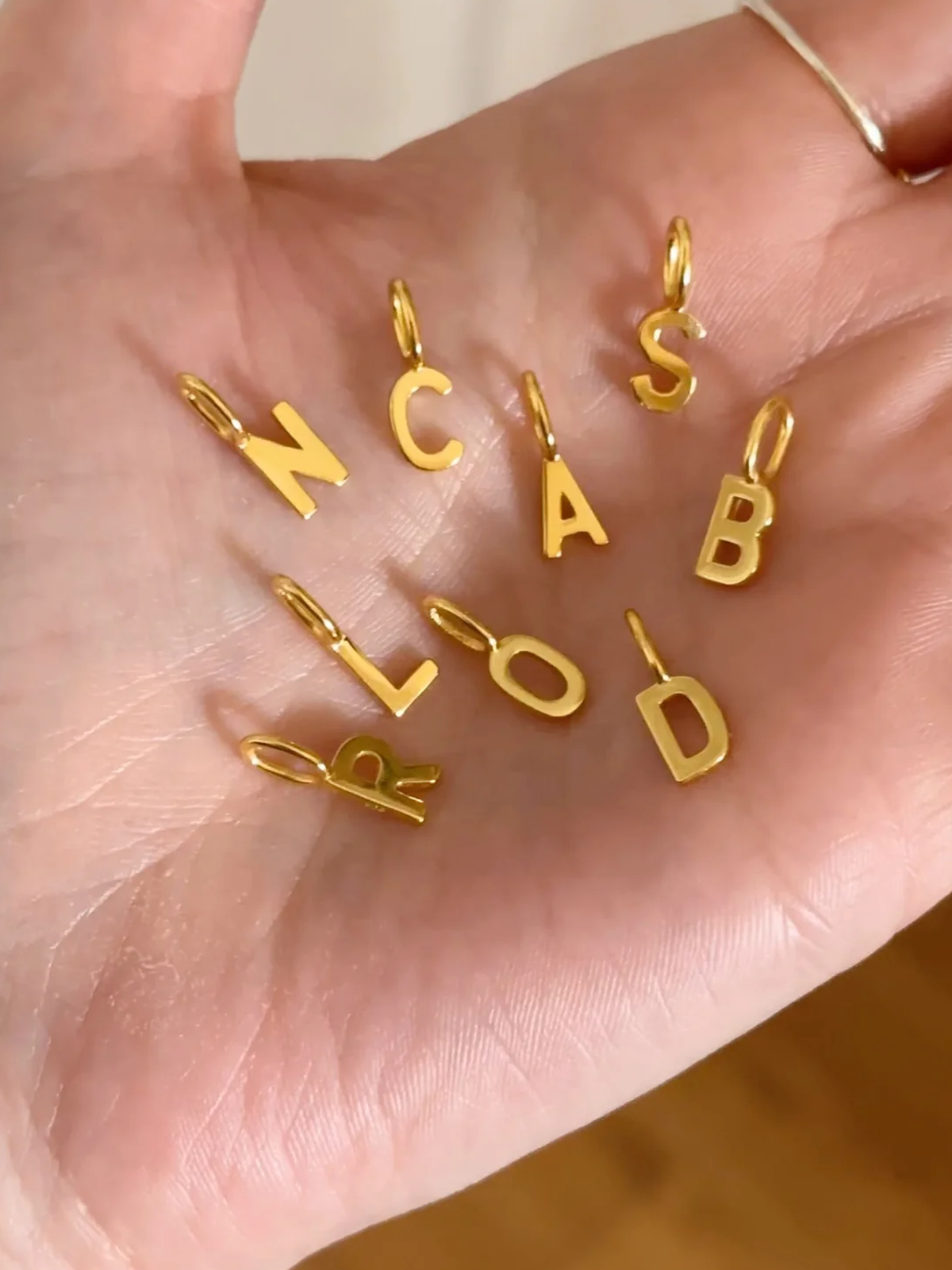 Heirloom Initial Charm {Gold}