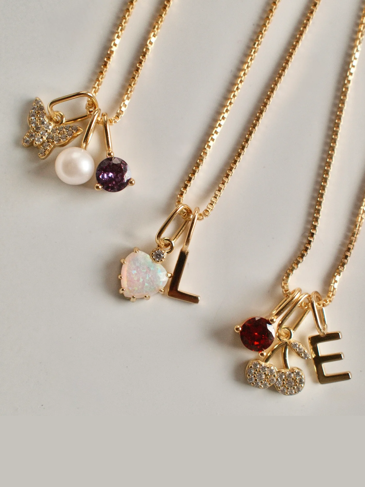 Birthstone Charm {Gold}