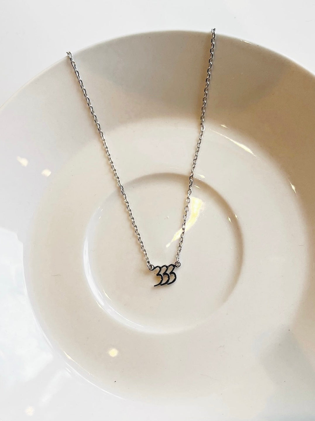 Angel Number Necklace {Silver}