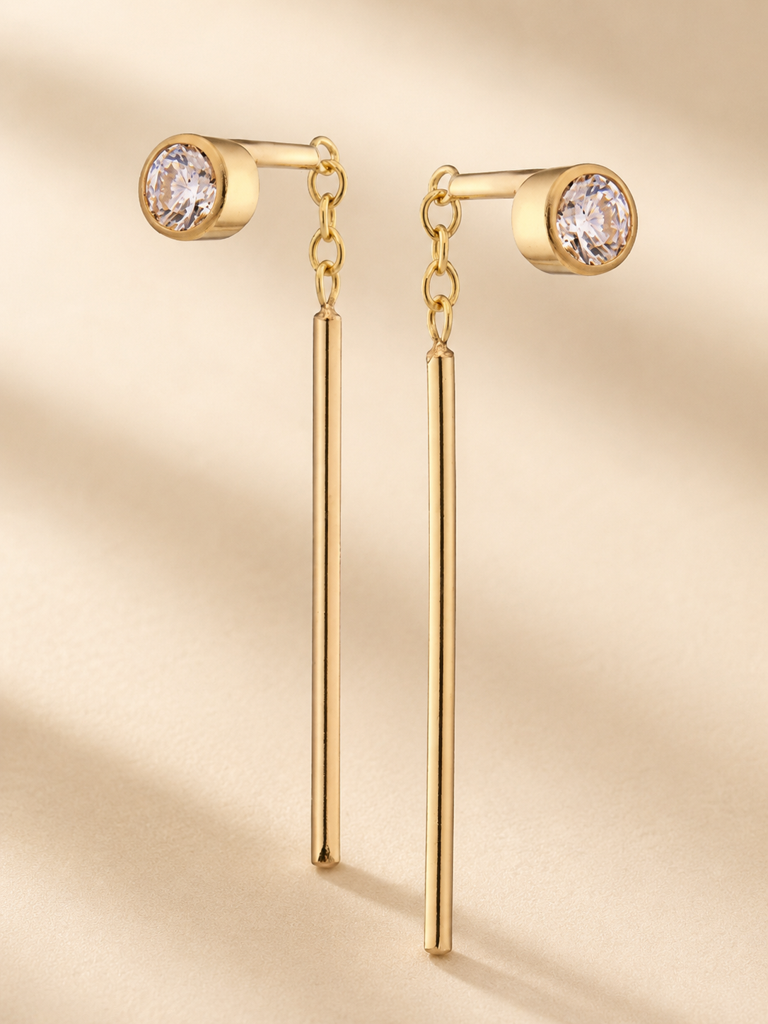 Glide Threader Earrings {Gold/Shine}