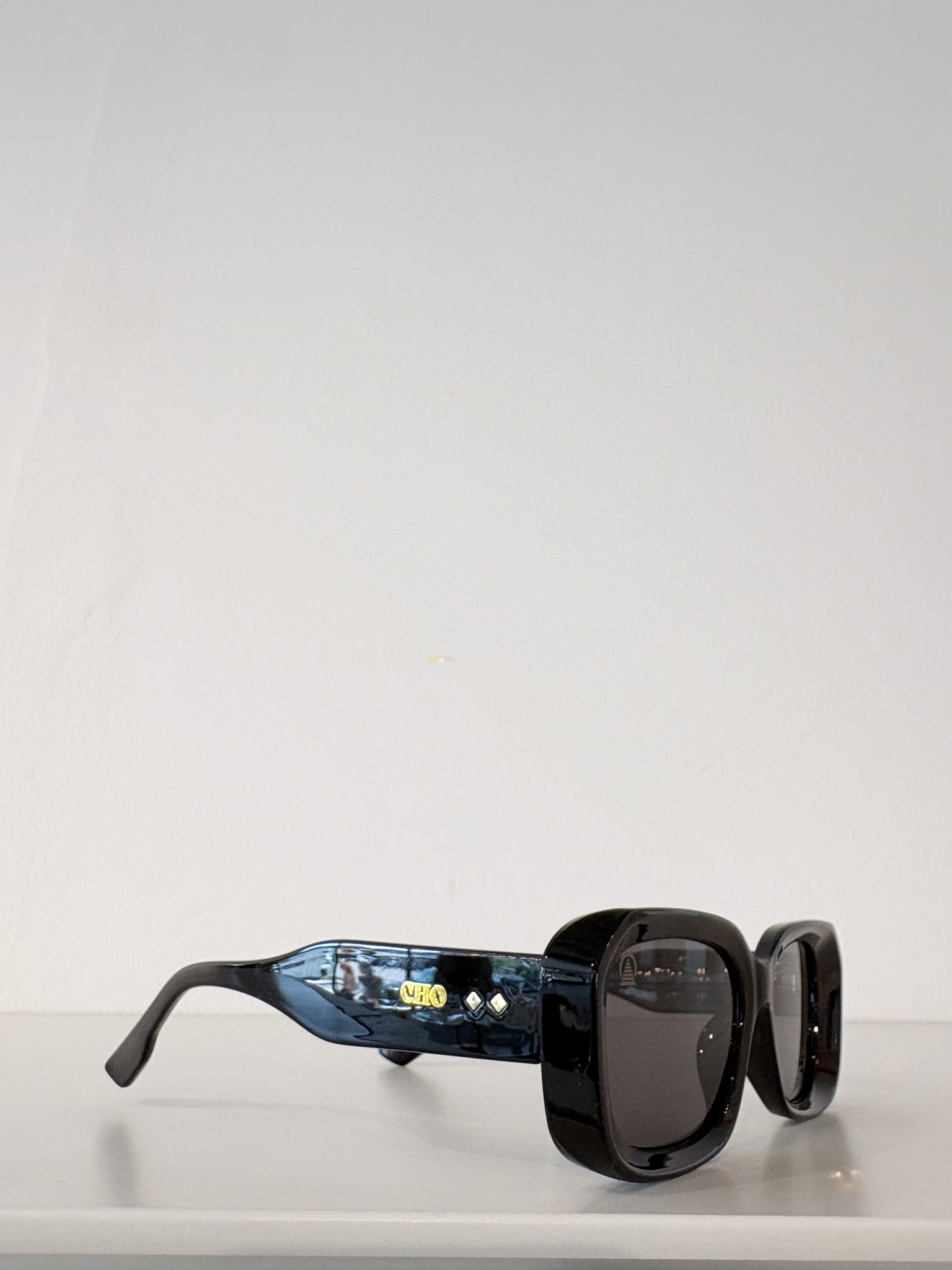 Sebastian Cho Rectangle Sunglasses {Black}