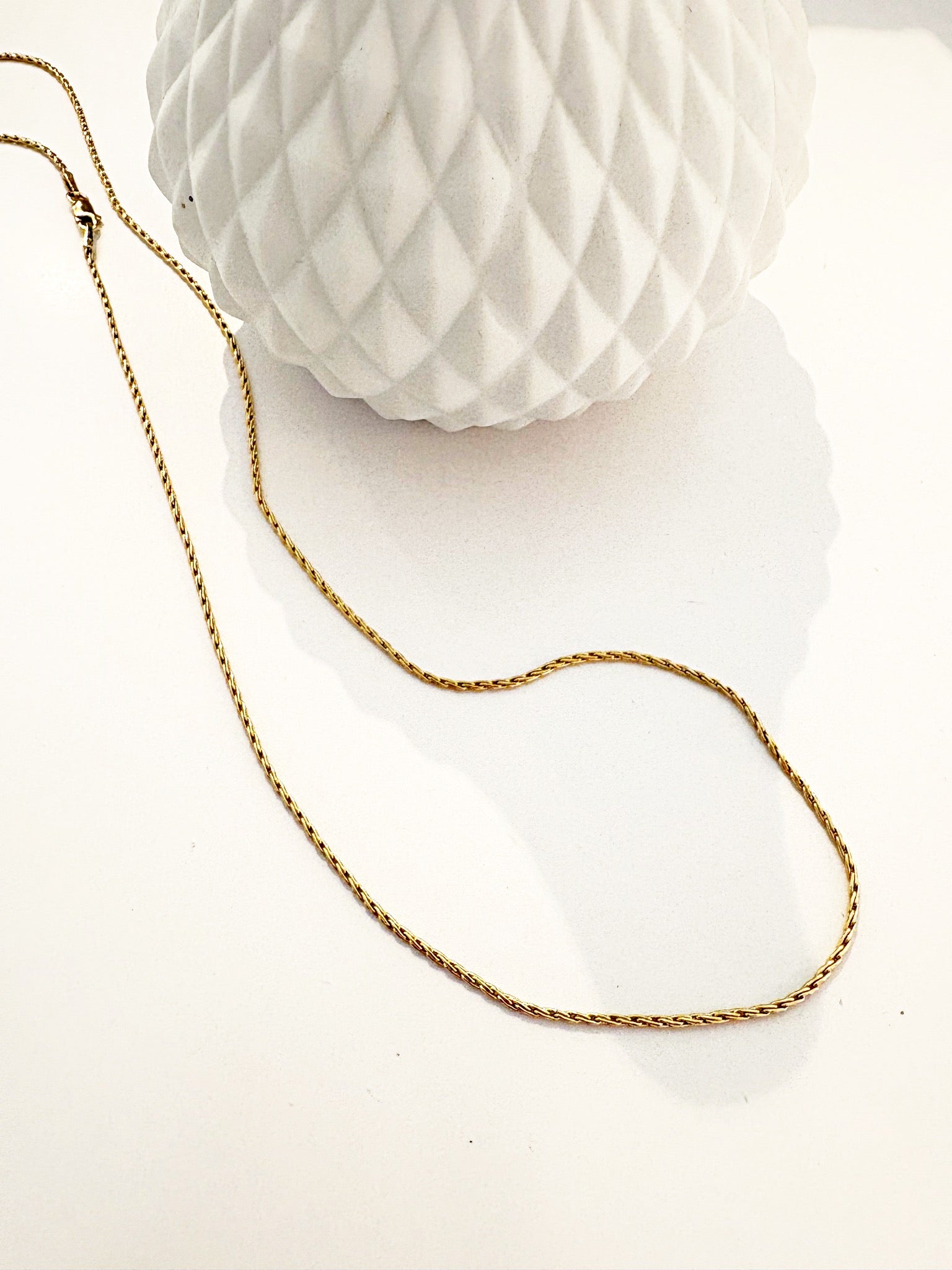 20" Wheat Chain {14kt/Estate}