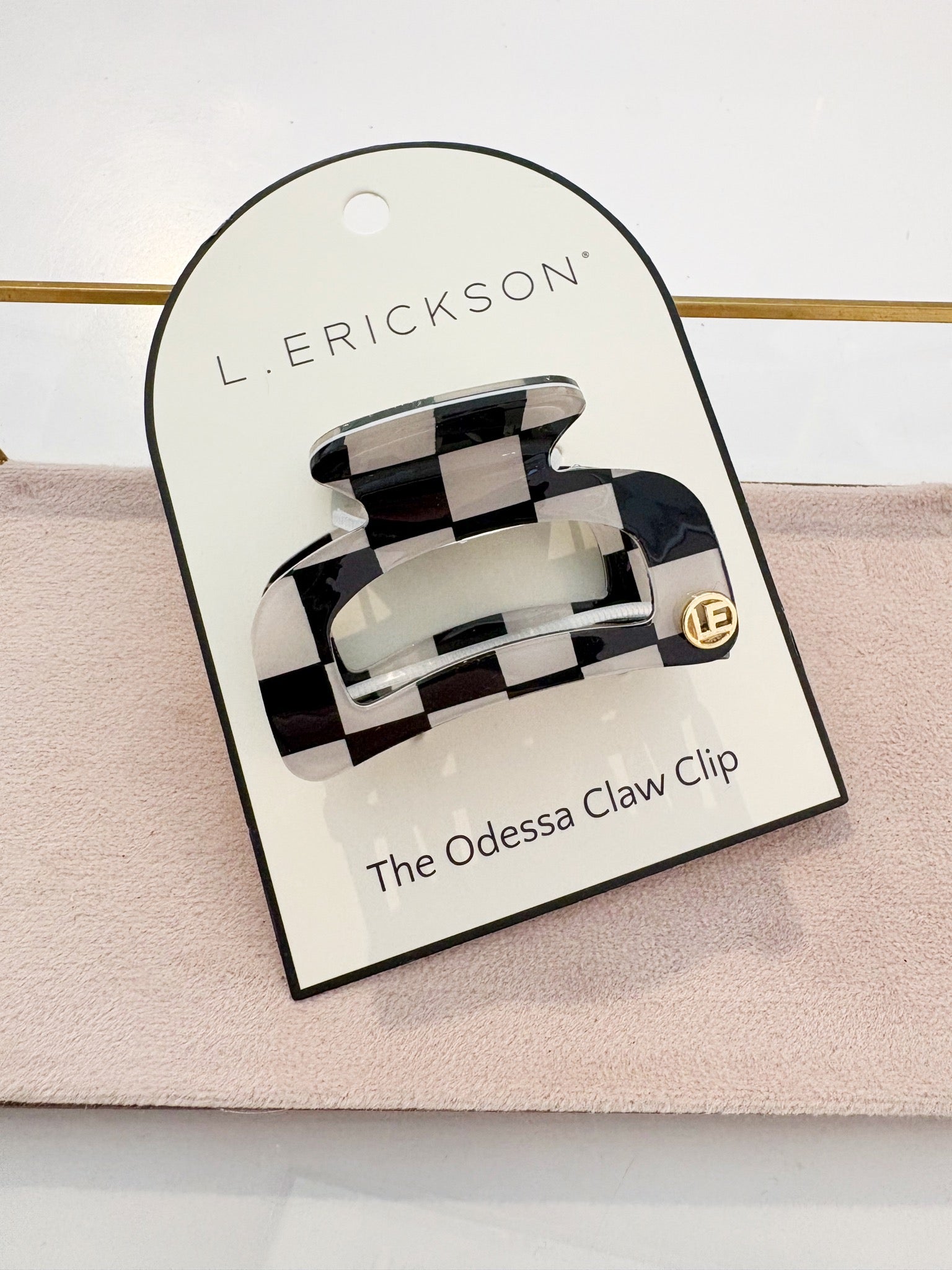 Odessa Claw Hair Clip {Amuse Checkerboard}