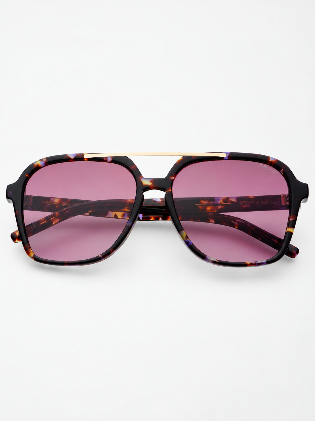 Spencer Unisex Aviator Sunglasses {Lavender}