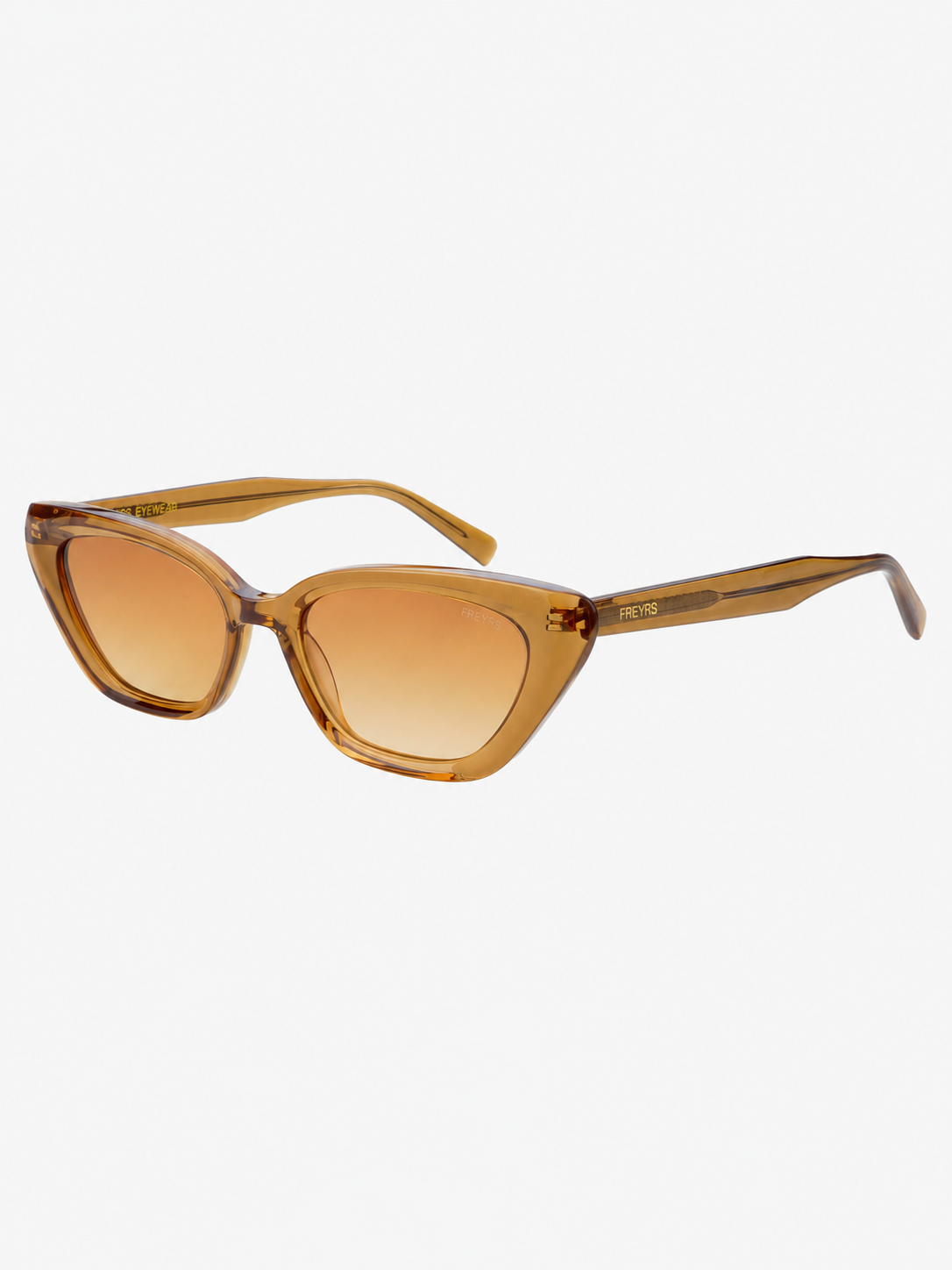 Mia Acetate Cat Eye Sunglasses {Crystal Brown}