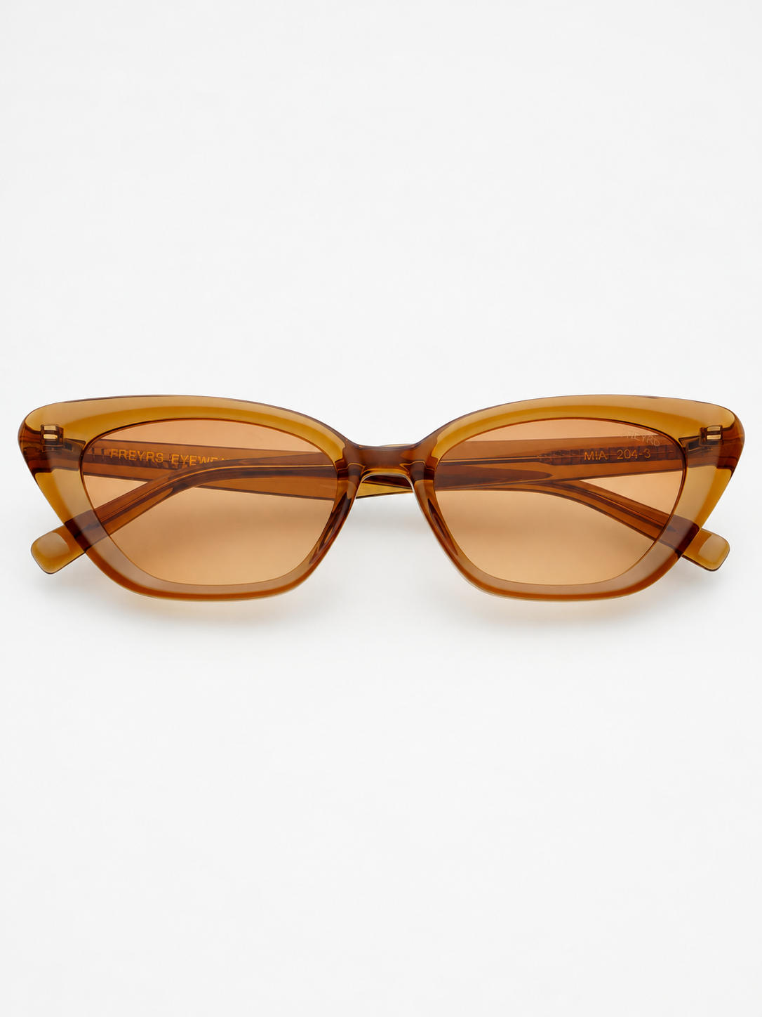 Mia Acetate Cat Eye Sunglasses {Crystal Brown}