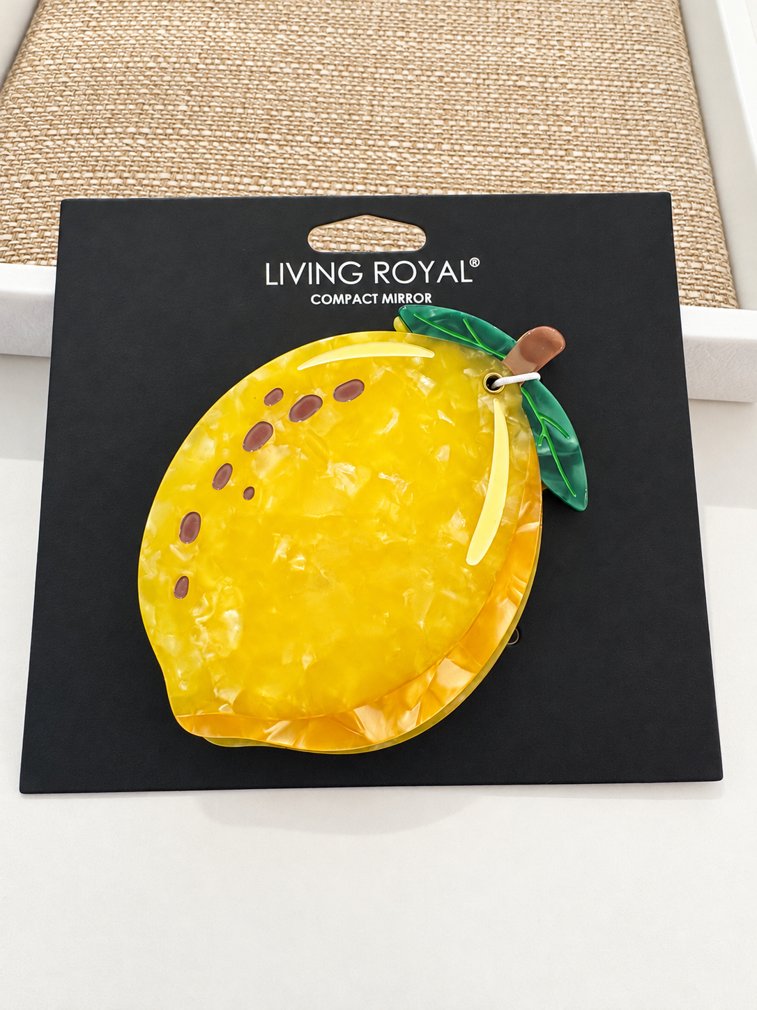 Lemon Hinge Compact Mirror