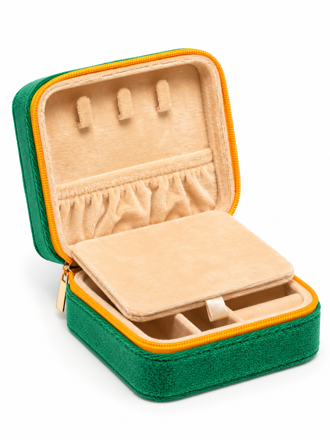 Champagne Jewelry Zip Case
