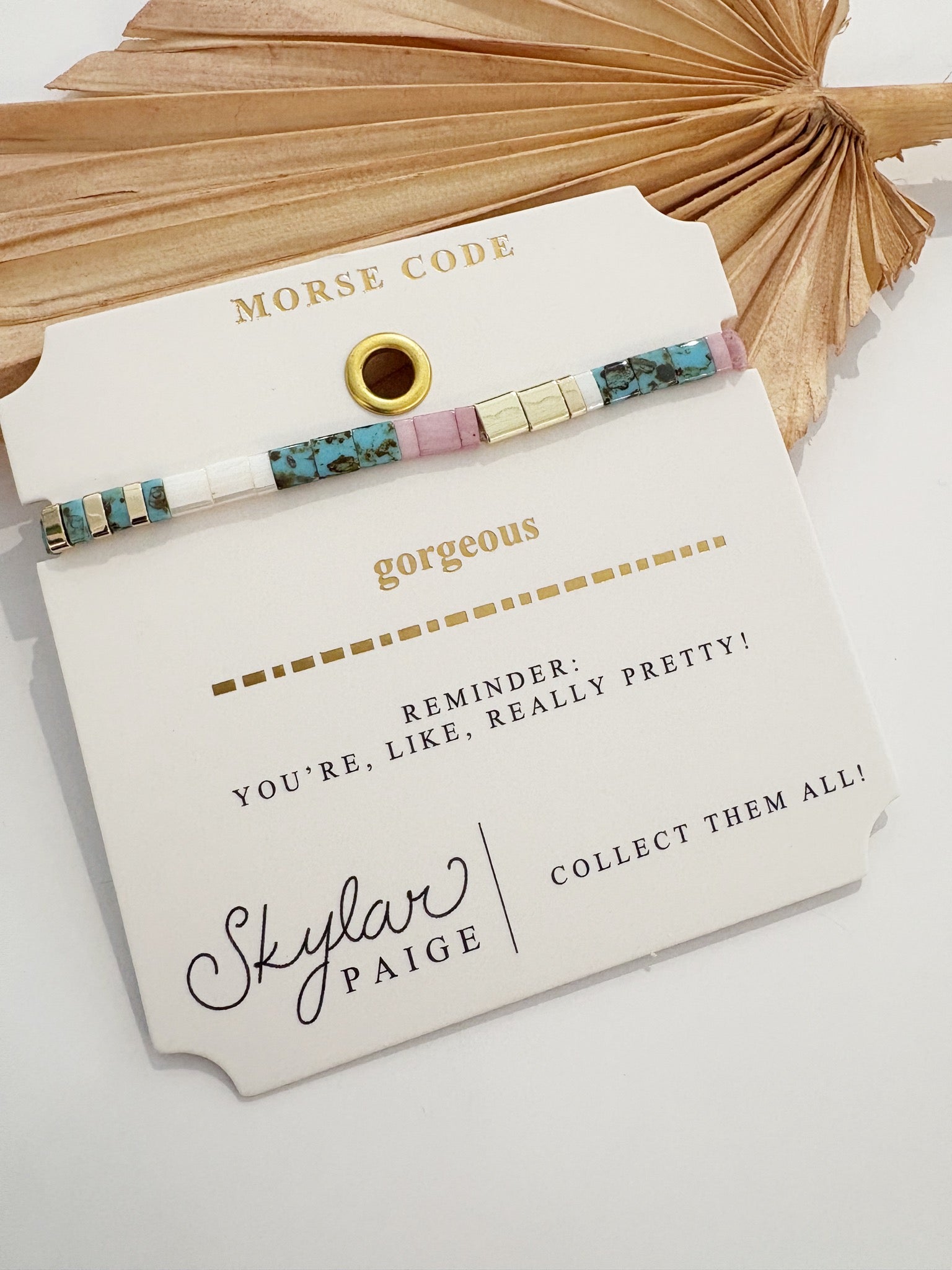 GORGEOUS Morse Code Tila Bracelet