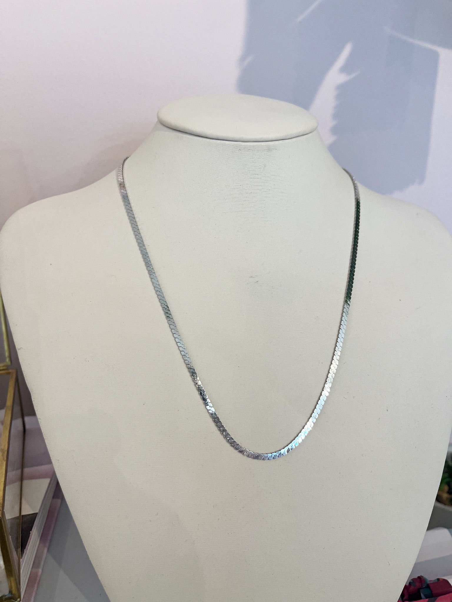 Serpentine Necklace {Sterling/Estate}