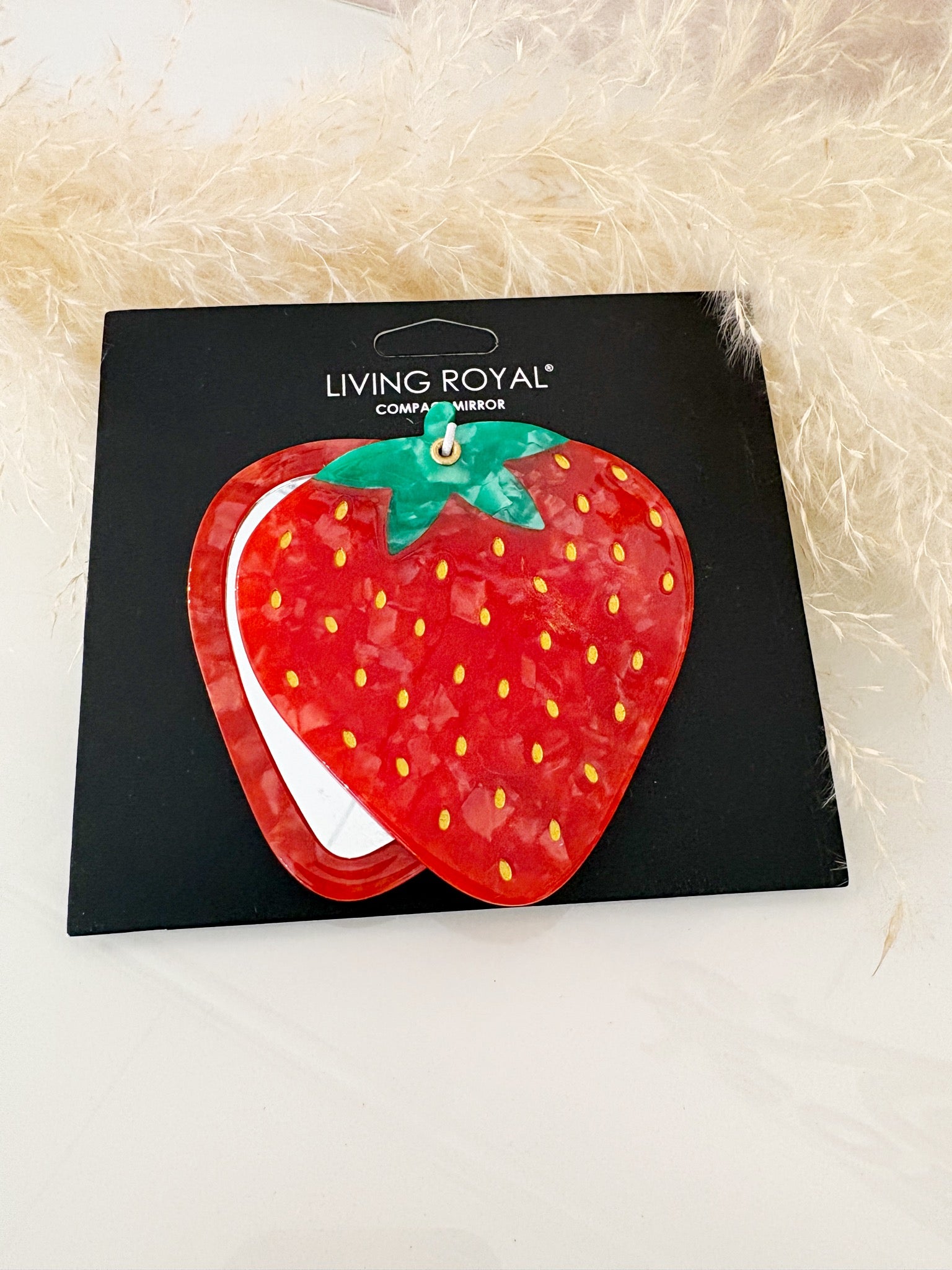 Swing Hinge Compact Mirror {Strawberry}