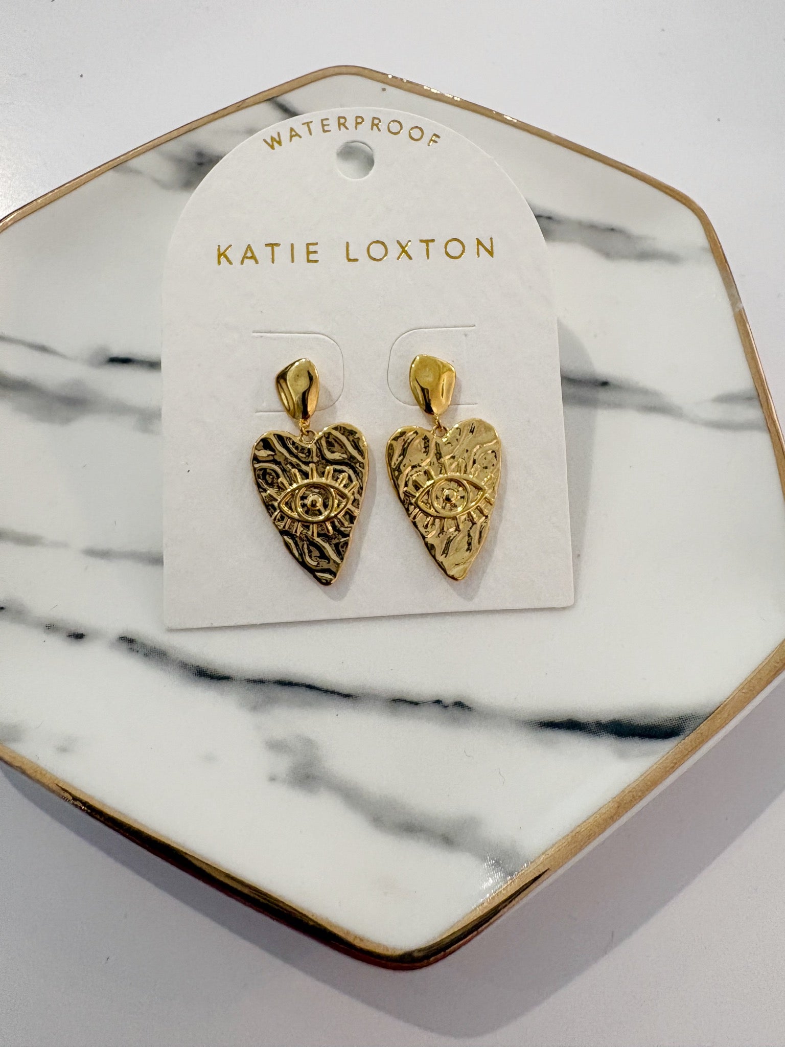Solesi Heart Earrings {Gold}