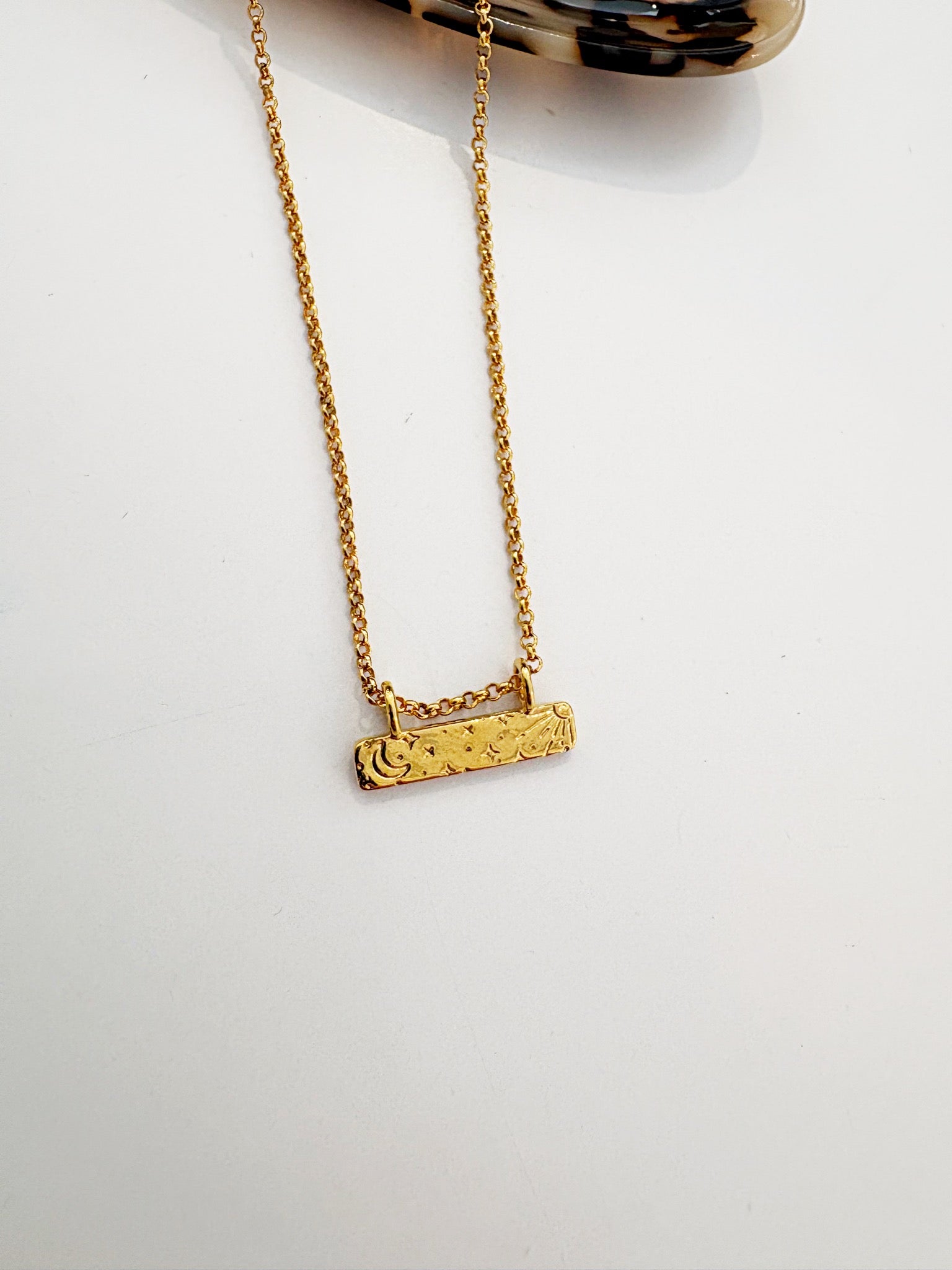 Luna Waterproof Necklace {Gold}