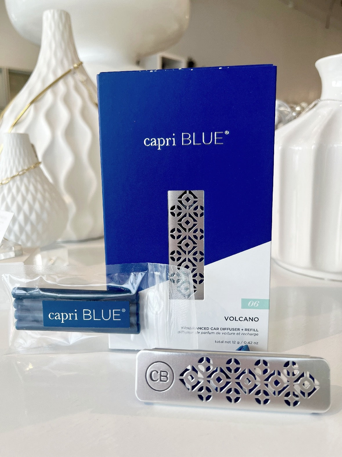 Capri Blue Car Diffuser Kit {Volcano}
