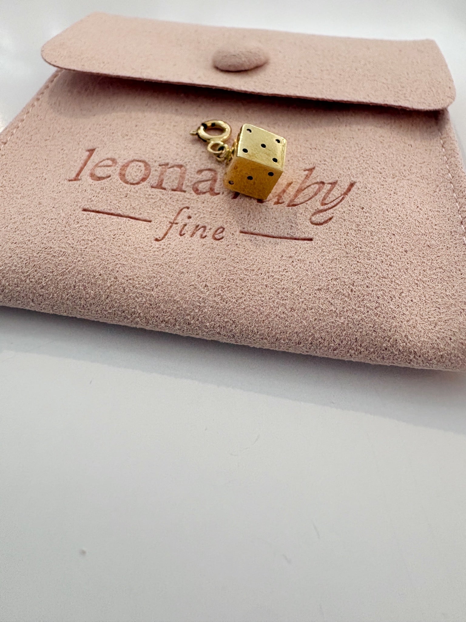 Dice Charm {14kt/Estate}