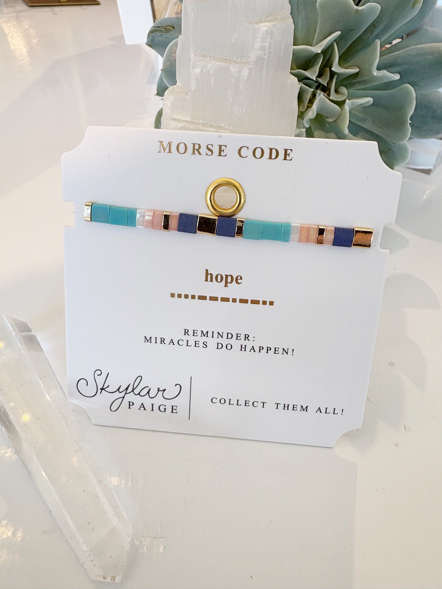 HOPE Morse Code Bracelet {Multi}