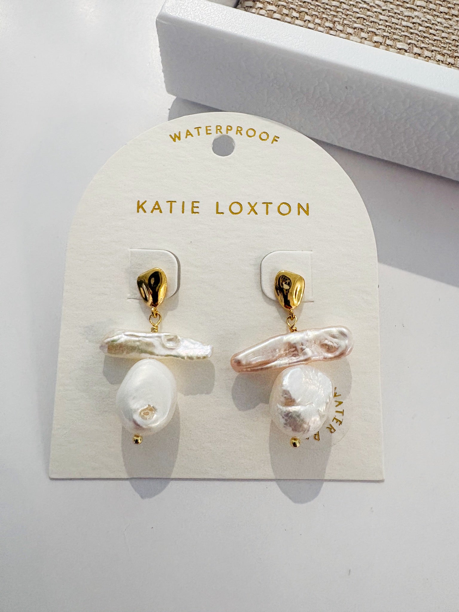 Sol Pearl Earrings {Gold}