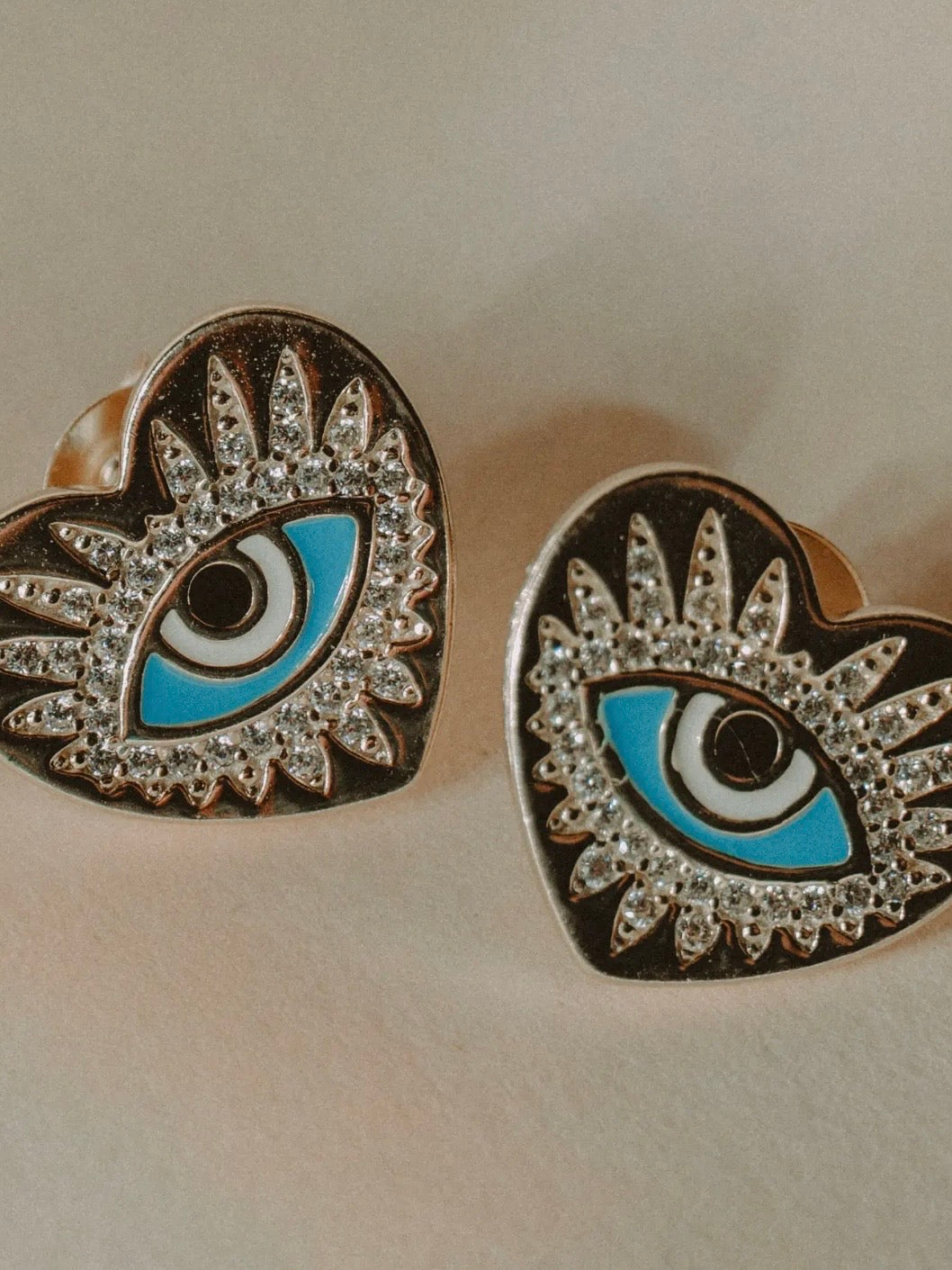 Everlasting Eye Stud Earrings {Gold}