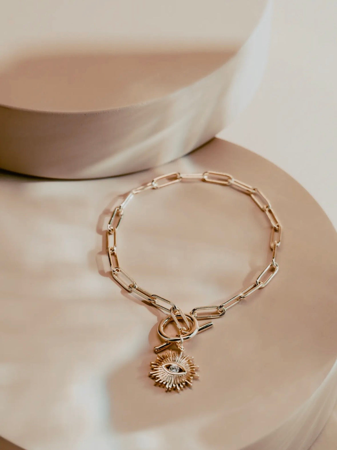 Golden Eye Bracelet {Gold}