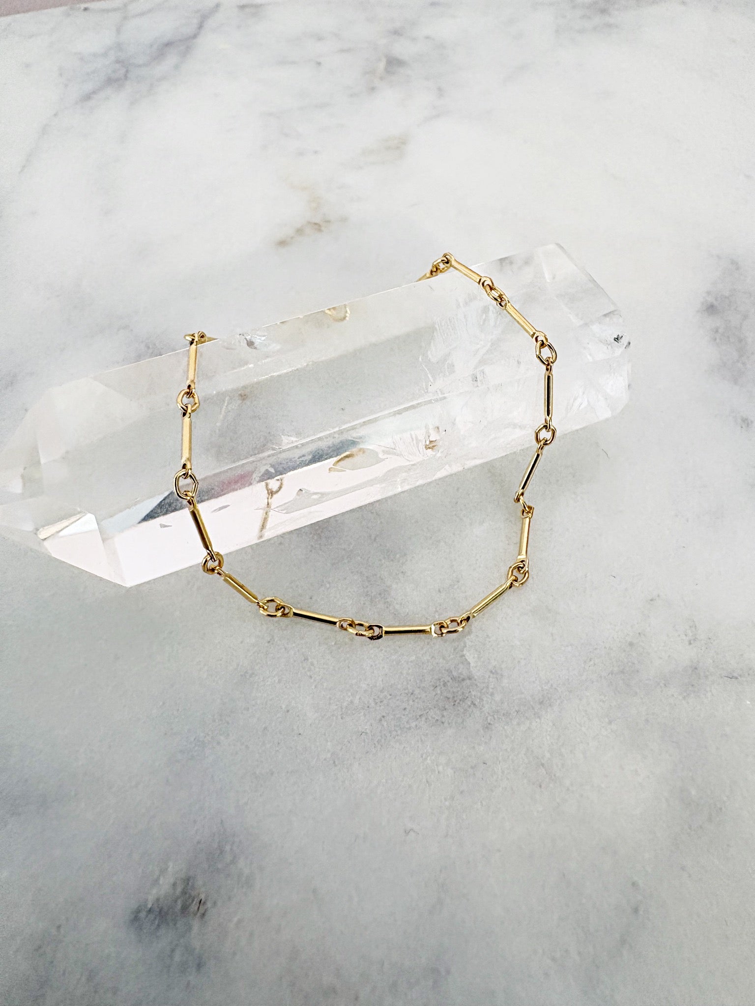 Bar Chain Bracelet {Gold}