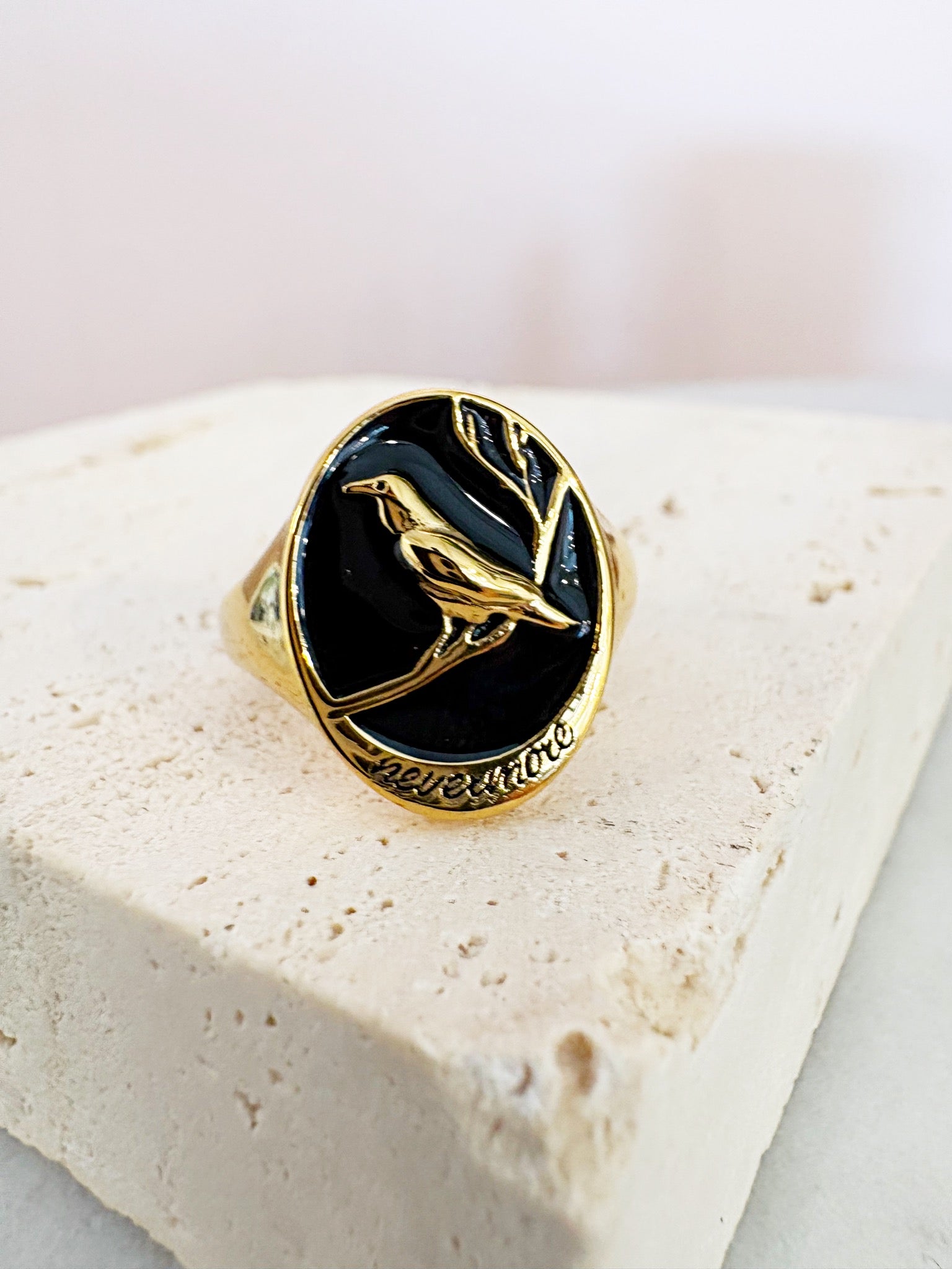 Nevermore Raven Ring {Gold}