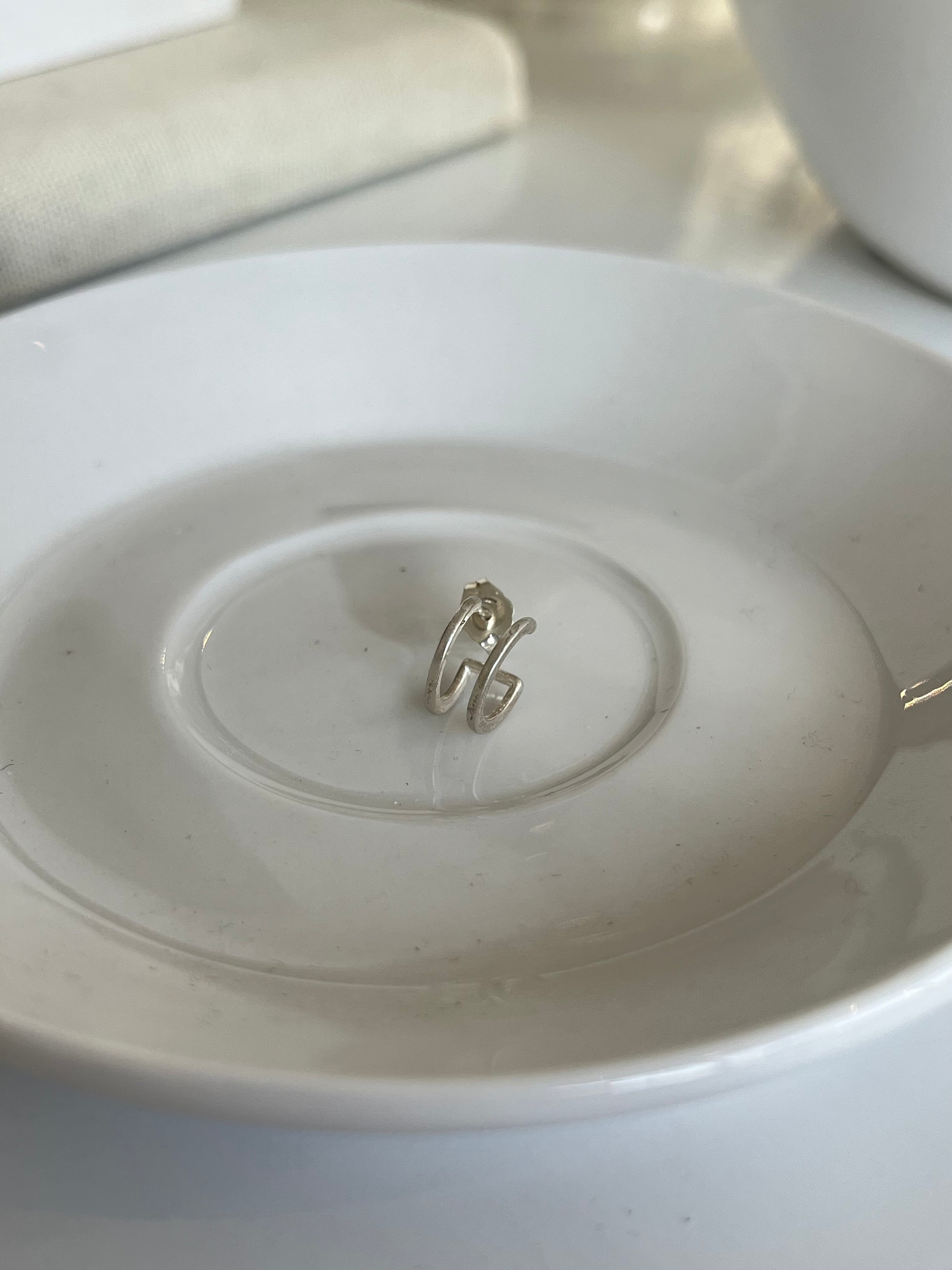 Double Post Ear Cuff {Silver}