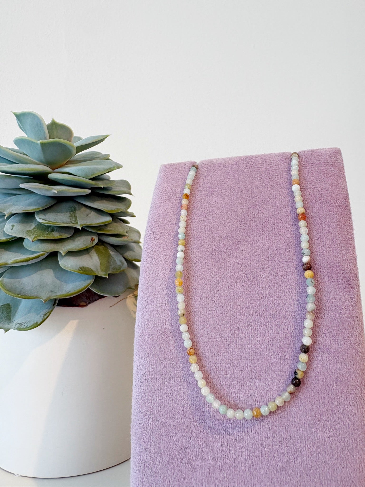 Micro Gem Chain Necklaces {Gold}