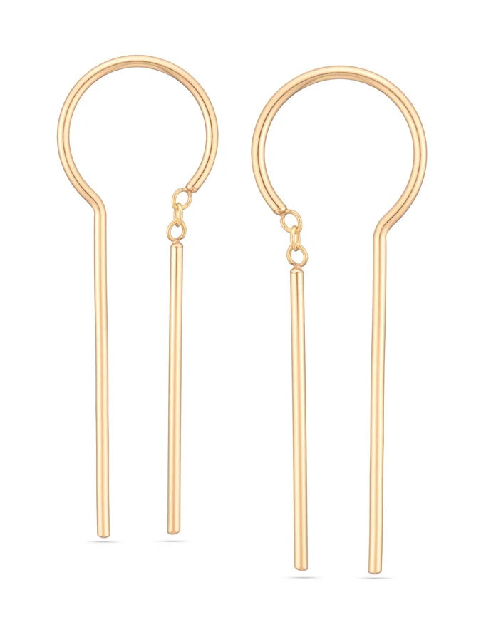 Large Sway Earrings {Gold}