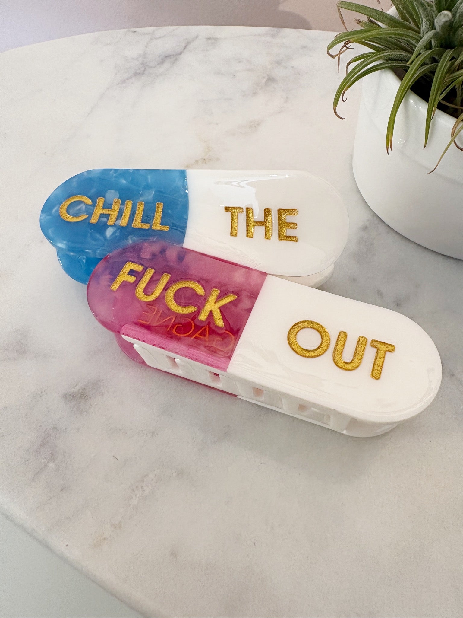 Chill the F Out Hair Clip