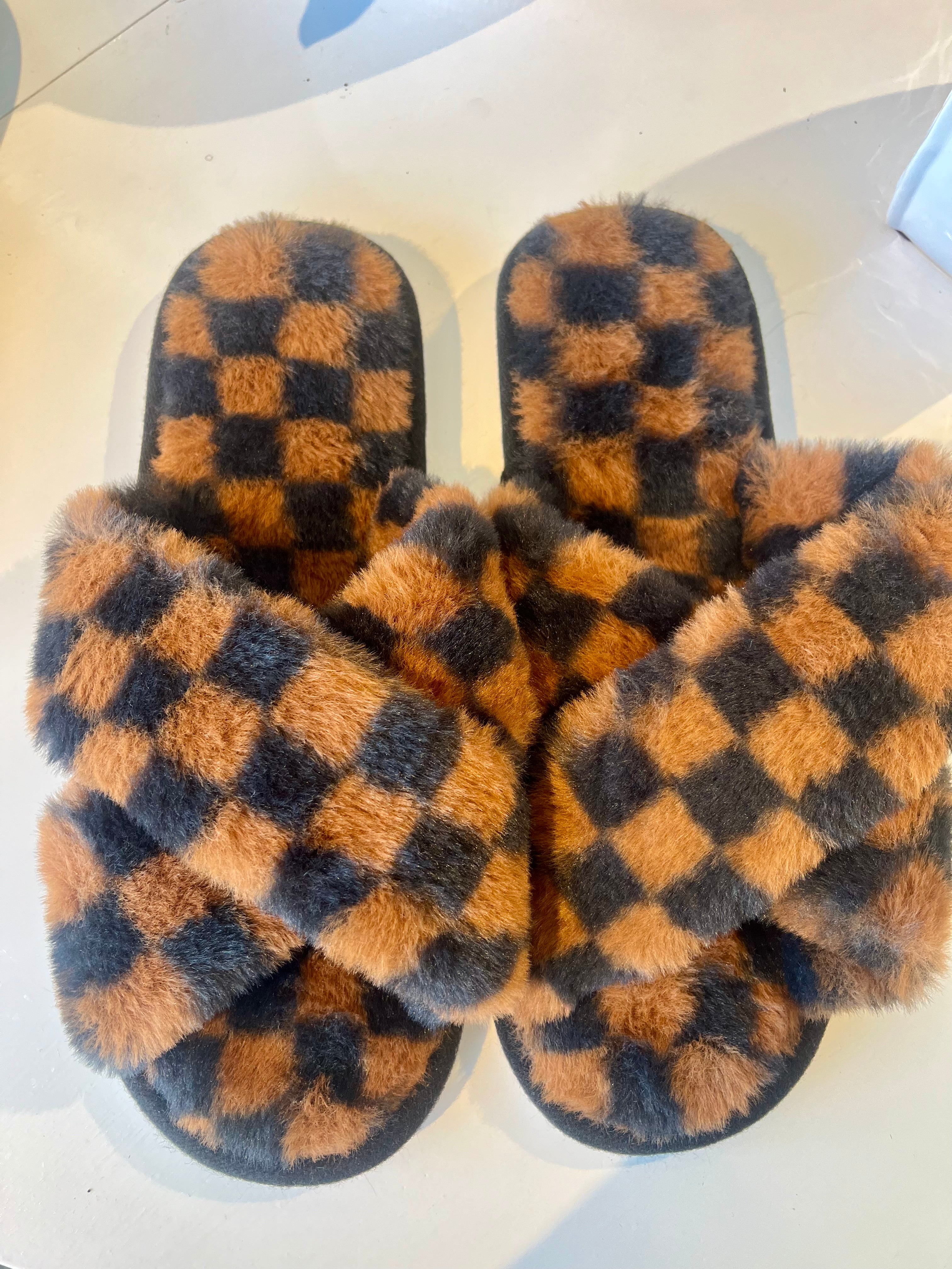 Checkered Slippers