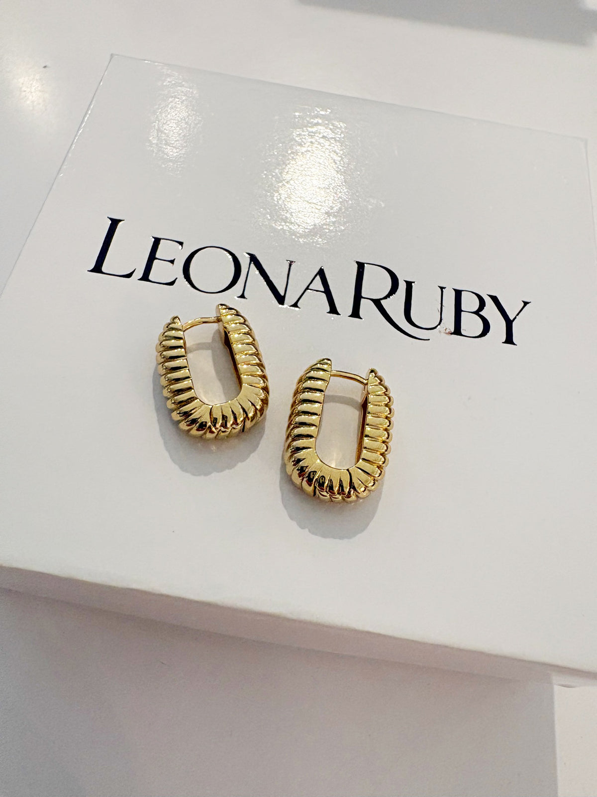 Elly French Rope Hoops {Gold}