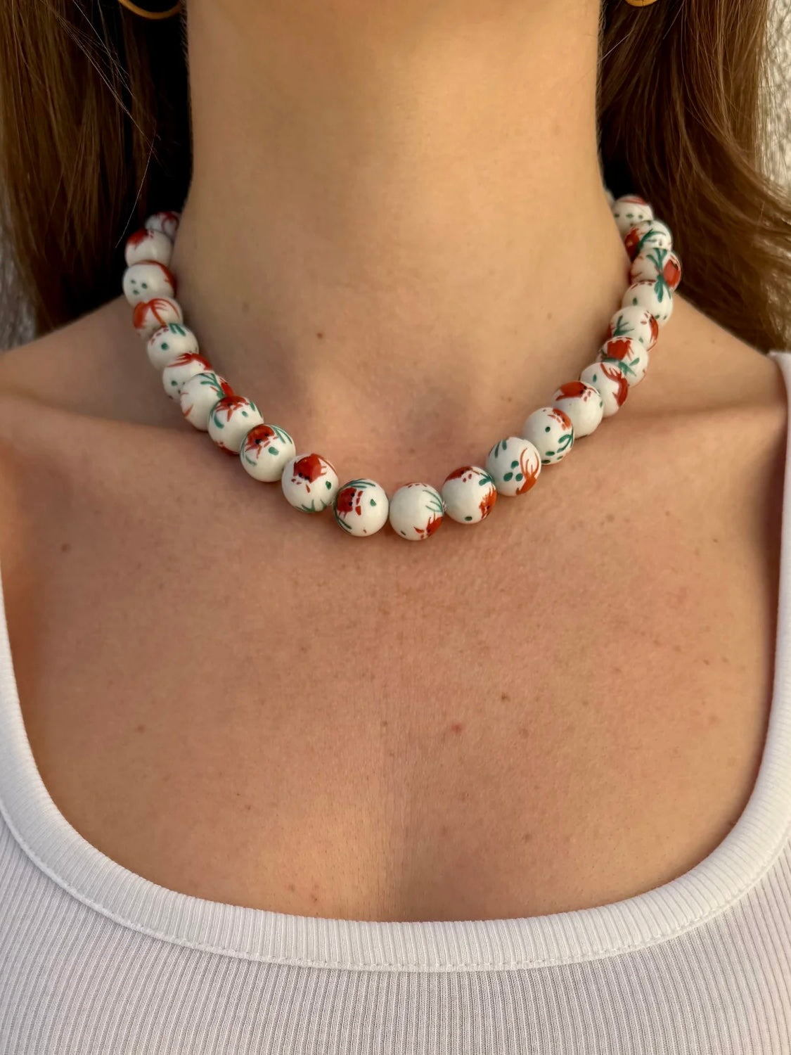 Koi Strand Necklace {Gold}