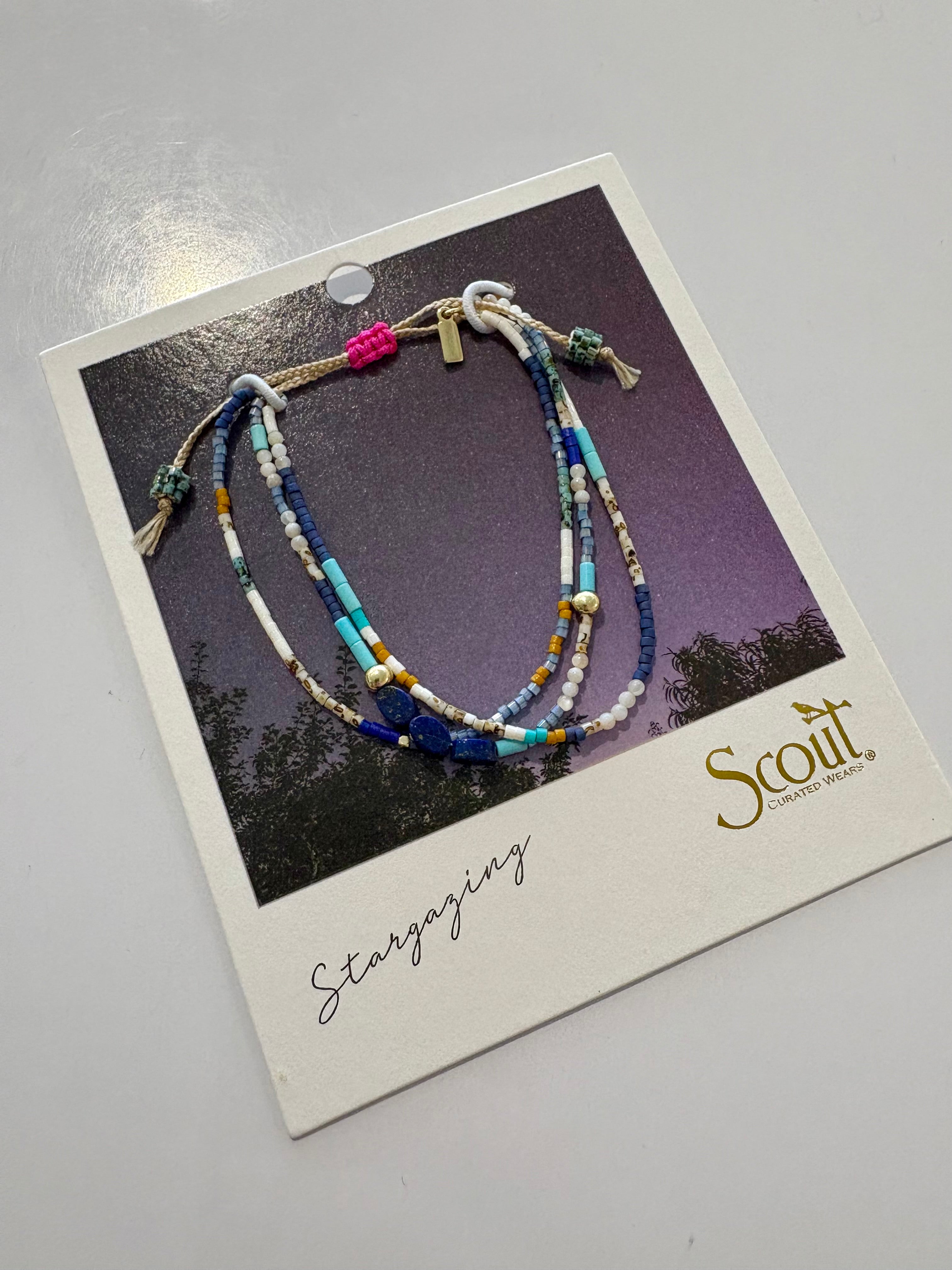 Mixed Media Bracelet {Truth/Gold/Lapis}