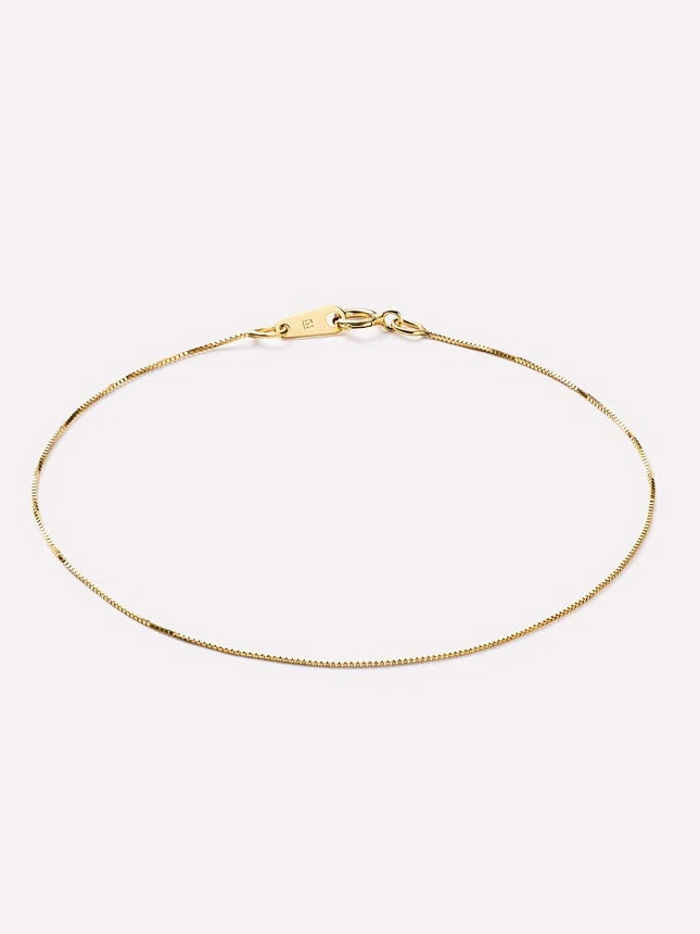Mini Box Chain Bracelet {10k}