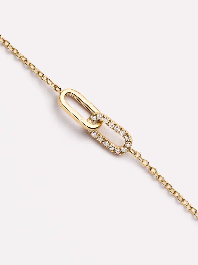 Diamond Link Necklace {10k}