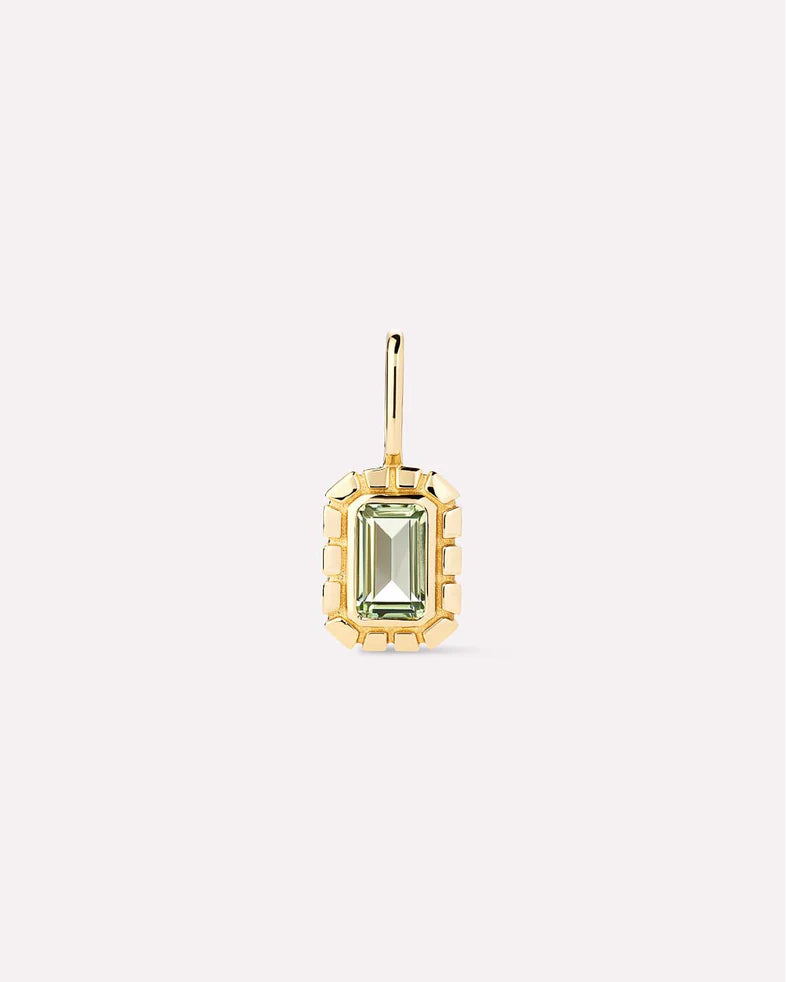 Green Sapphire Heirloom Charm {10kt}