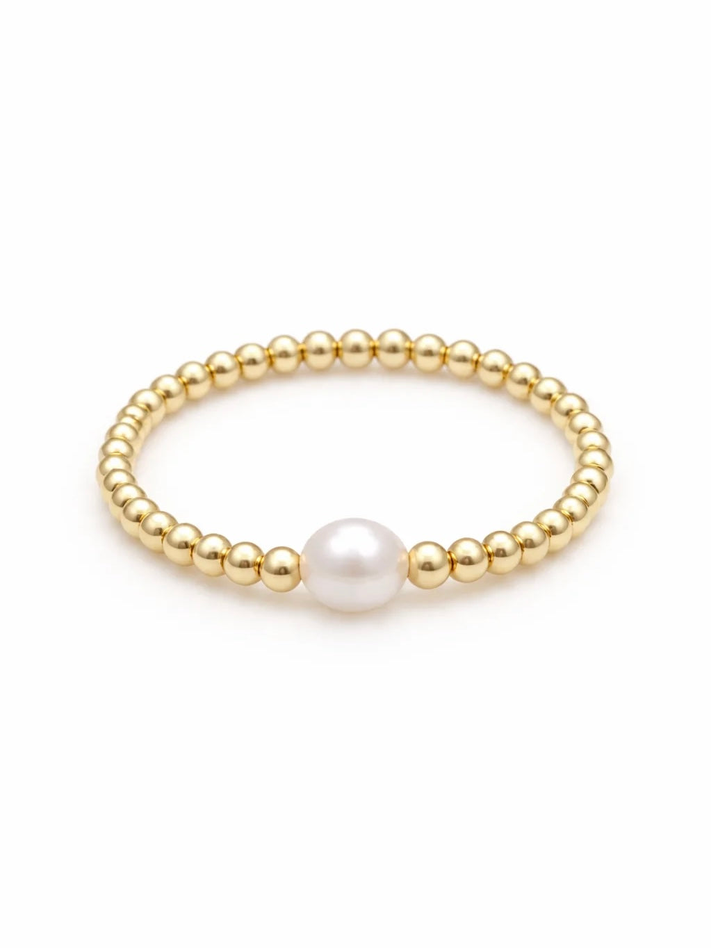 Bay Beaded Pearl Ring {Gold}