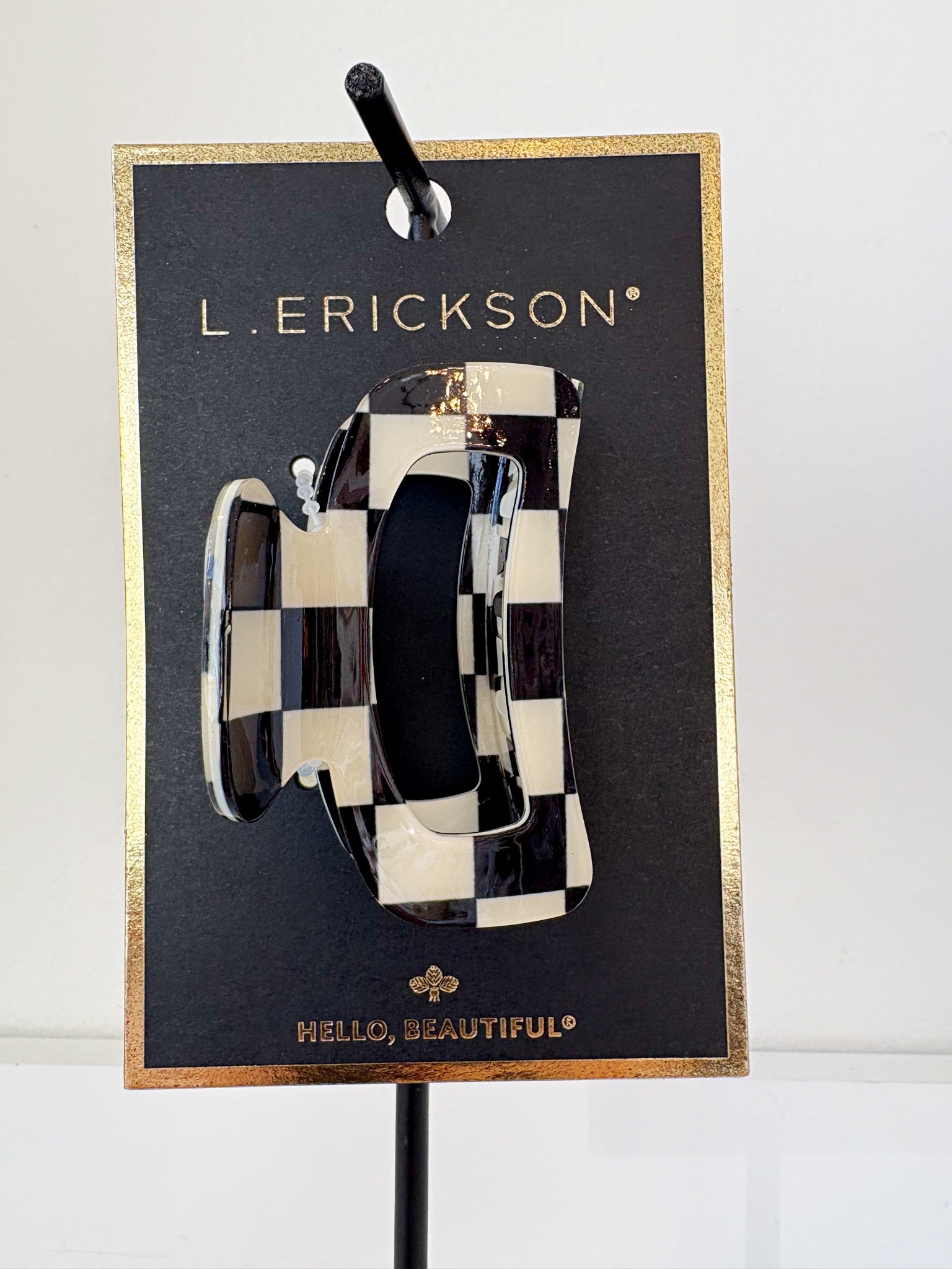 Odessa Claw Hair Clip {Amuse Checkerboard}