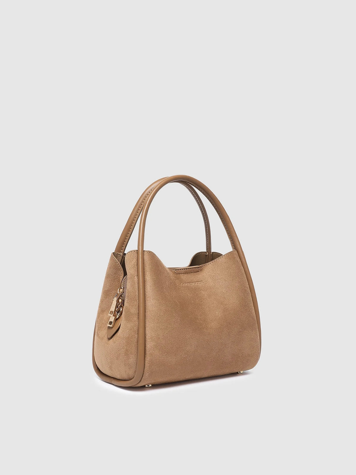 Steffie Suede Mini Tote Bag {Honey}