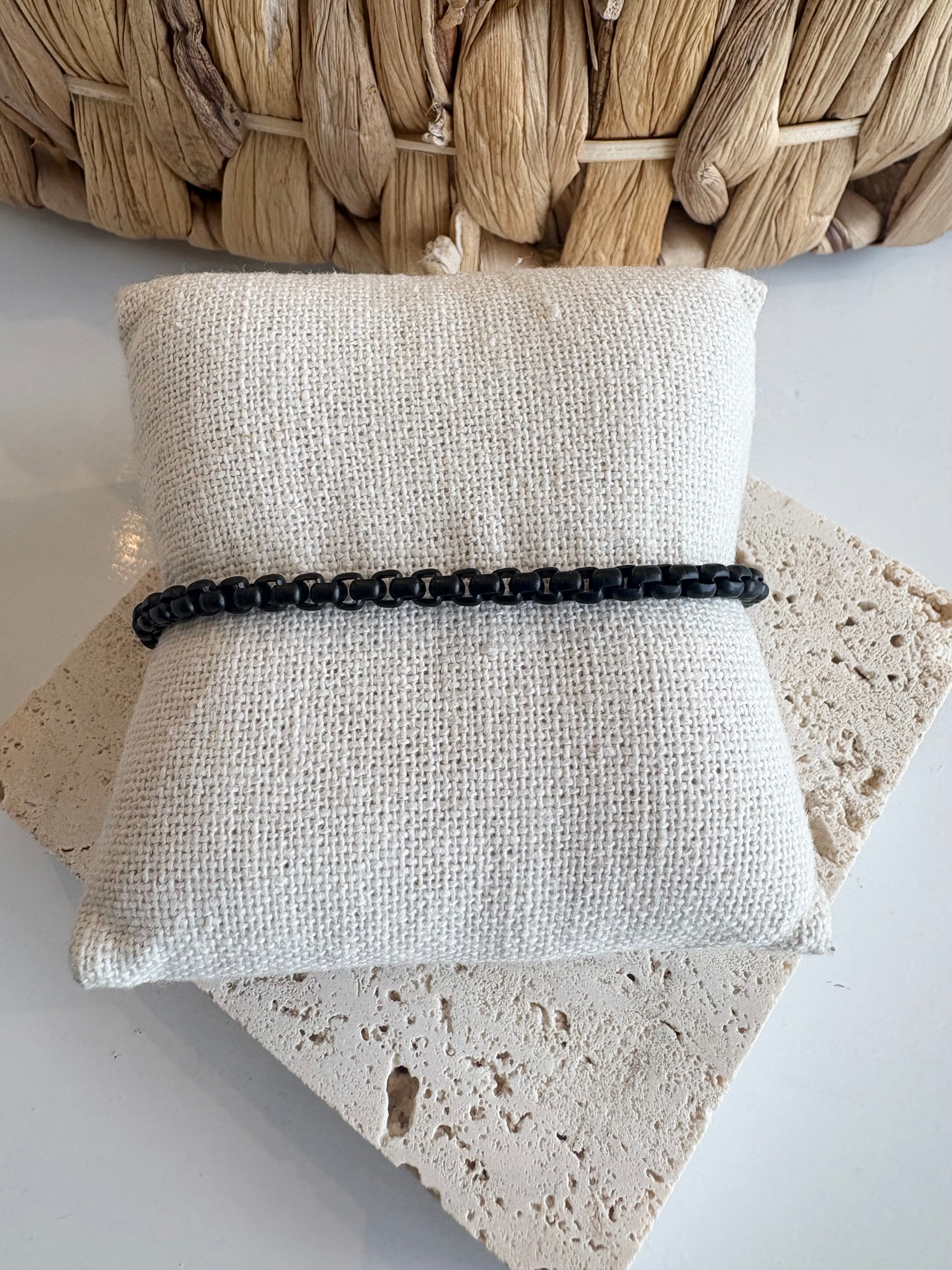 Urban Edge Boxed Bracelet {Matte Black}