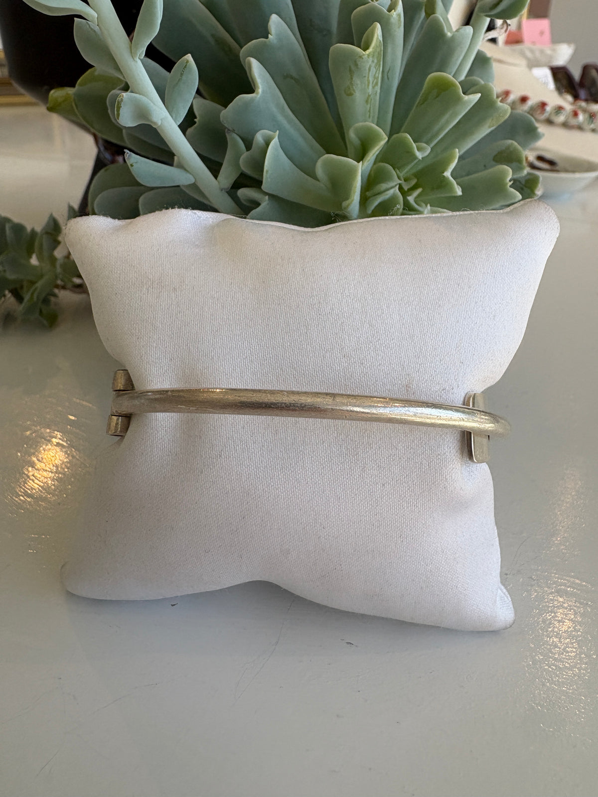Hinge Bangle {Silver/Estate}