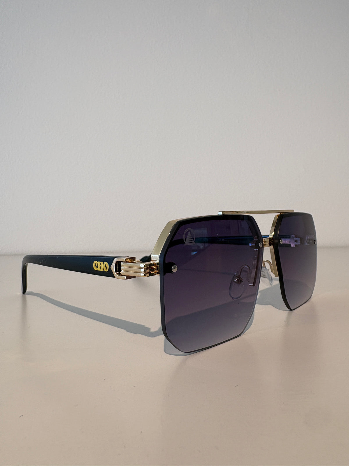 Sebastian Cho Rimless Sunglasses {Purple Gradient/Gold}